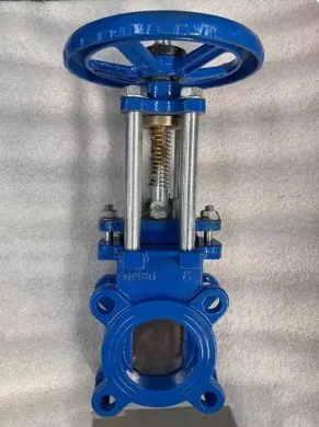 Ruční nožový šoupátkový ventil